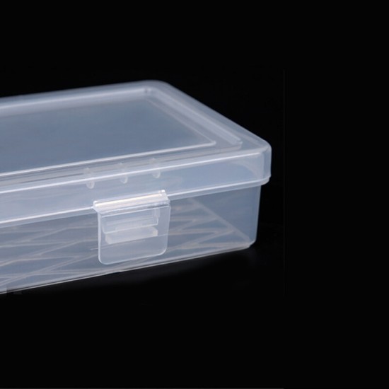 Long Tool Box 14-inches Parts Box Transparent Component Box Jewelry Gadget Storage Small Box