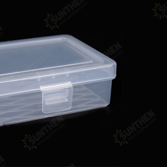 Long Tool Box 14-inches Parts Box Transparent Component Box Jewelry Gadget Storage Small Box