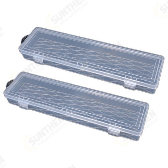 Long Tool Box 14-inches Parts Box Transparent Component Box Jewelry Gadget Storage Small Box