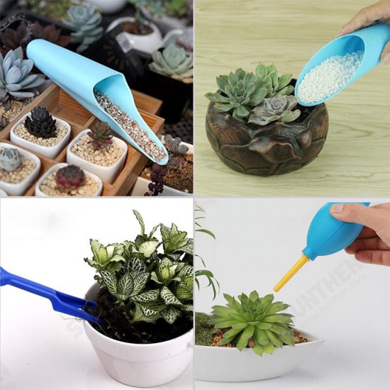 New Succulent Spade Planting Flower Rake Watering Pot Gardening Tool