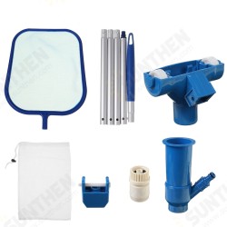 Pool Water Cleaning Kit Swimming Vacuum Cleaner Leaf Skimmer Tool Set Removable Tools Pool Water Cleaning Kit Swimming Vacuum Cleaner Leaf Skimmer Tool Set Removable Tools