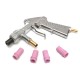 Sand Blasting Gun + 4pcs (4mm/5mm/6mm/7mm ) Ceramic Nozzles For Marble Engraving