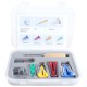 Sewing Tape Maker Kits 4 Sizes 6/12/18/25MM Household DIY Fabric Patchwork Accessories Tool with Binding Foot Craft Clips Awl Quilter's Pin