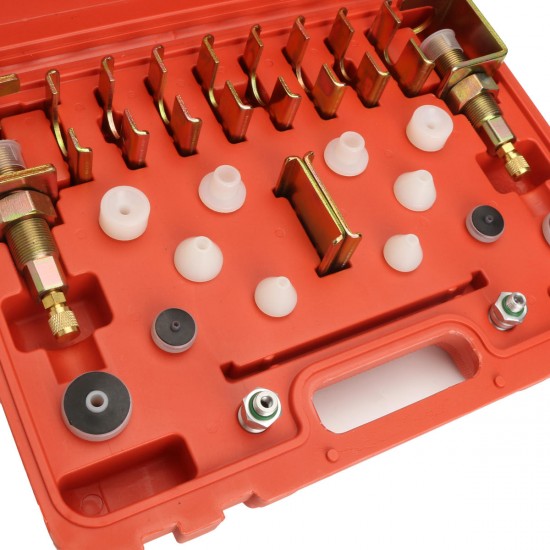 Universal A/C Flush Fitting Adapter Kit Leak Maintenance Tools Set