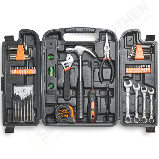 53pc Household Tools Set Tools Kit Hardwearing Steel Feature Soft-grip Moulded Handles Tools Kit