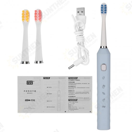 18000rpm Electric Toothbrush 5 Modes Tooth Cleaner IPX7 Waterproof For Above Over 12 Years Old