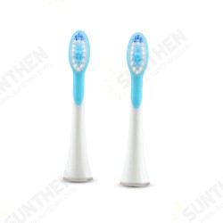 2pcs Replaceable Brush Toothbrush Heads for S Series Electric Toothbrush Black & White 2pcs Replaceable Brush Toothbrush Heads for S Series Electric Toothbrush Black & White
