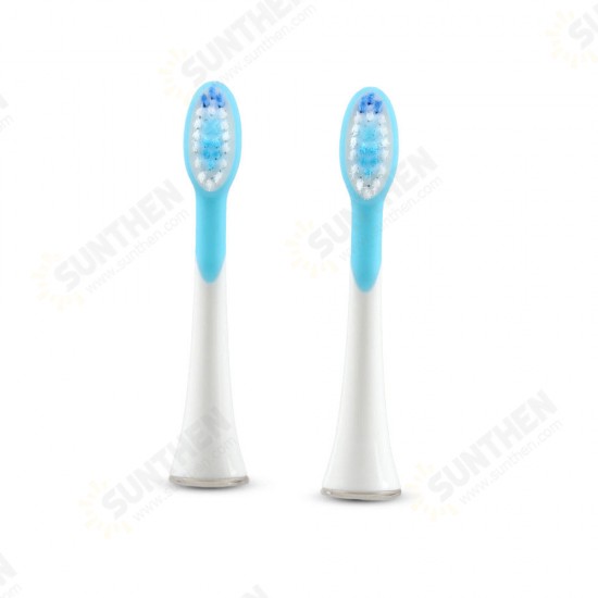 2pcs Replaceable Brush Toothbrush Heads for S Series Electric Toothbrush Black & White