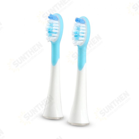 2pcs Replaceable Brush Toothbrush Heads for S Series Electric Toothbrush Black & White