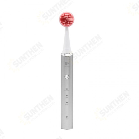 3 In 1 Multifunctional Women Beauty Sonic Electric Toothbrush Facial Cleansing Massage Brush