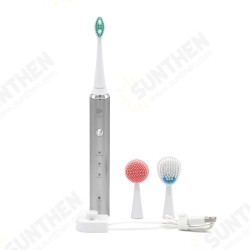 3 In 1 Multifunctional Women Beauty Sonic Electric Toothbrush Facial Cleansing Massage Brush 3 In 1 Multifunctional Women Beauty Sonic Electric Toothbrush Facial Cleansing Massage Brush