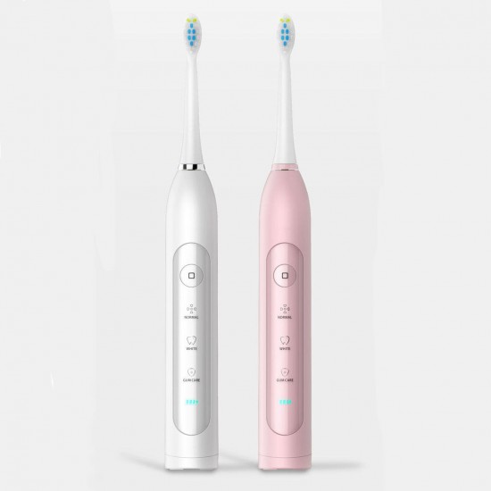 CG-105 Multi-purpose Sonic Electric Toothbrush 3 Brush Modes Wireless USB Rechargeable Toothb