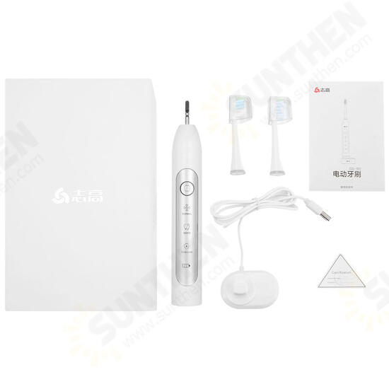 CG-105 Multi-purpose Sonic Electric Toothbrush 3 Brush Modes Wireless USB Rechargeable Toothb