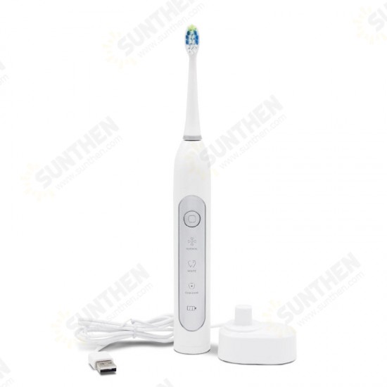 CG-105 Multi-purpose Sonic Electric Toothbrush 3 Brush Modes Wireless USB Rechargeable Toothb