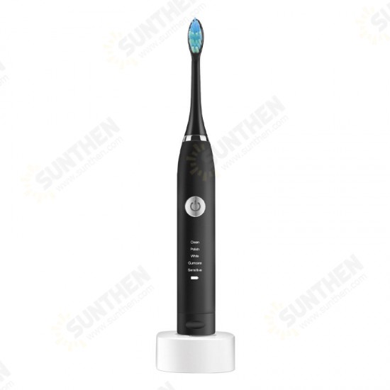 Electric Toothbrush Waterproof USB Rechargeable Tooth Brushes 5 Modes Adjustable Whitening Teeth Brush