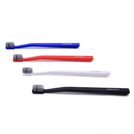 BT-938 Environmental Economic Charcoal Black Toothbrush Tongue Cleaner Medium Soft Bristle