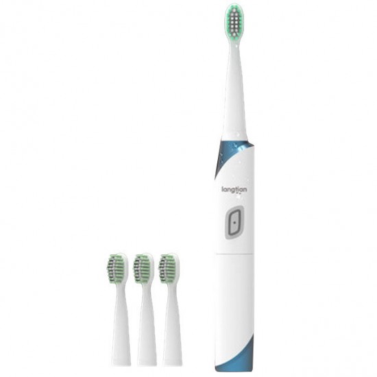 LT-Z18 Ultrasonic Sonic Electric Toothbrush with 4 Pcs Replacement Brush Heads