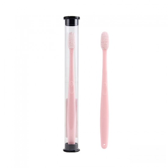 Light Color Single Tube Protable Travel Toothbrush Storage Box Bathroom Tooth Cup