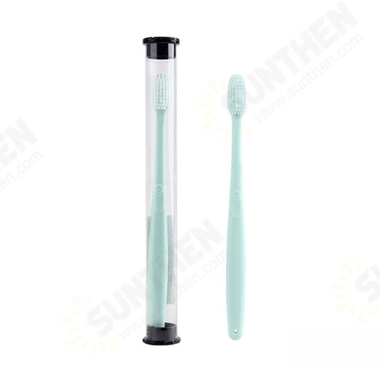 Light Color Single Tube Protable Travel Toothbrush Storage Box Bathroom Tooth Cup