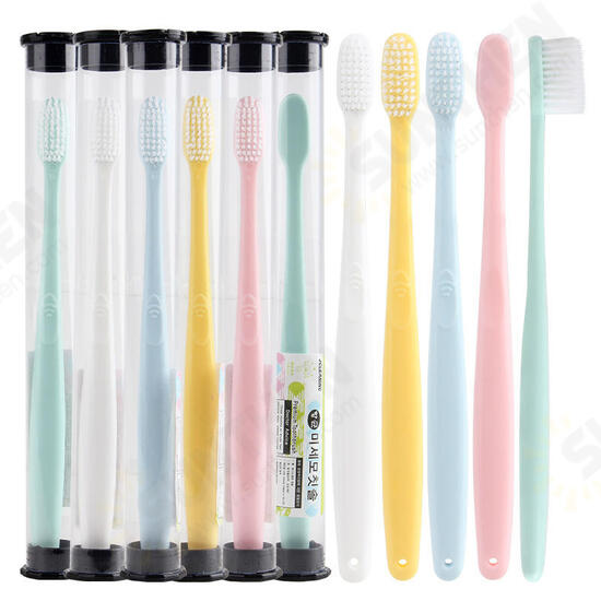 Light Color Single Tube Protable Travel Toothbrush Storage Box Bathroom Tooth Cup