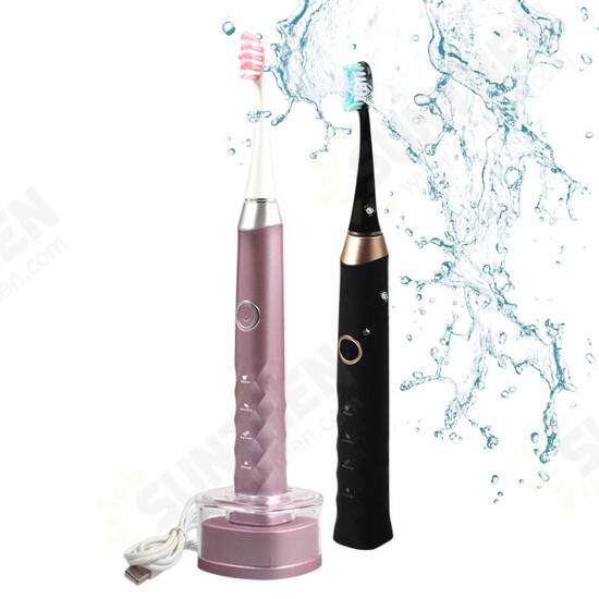 S1 Sonic Smart Electric Toothbrush 3 Brush Modes Whitening USB Rechargeable IPX7 Waterproof with 3 Replaceable Brush Heads