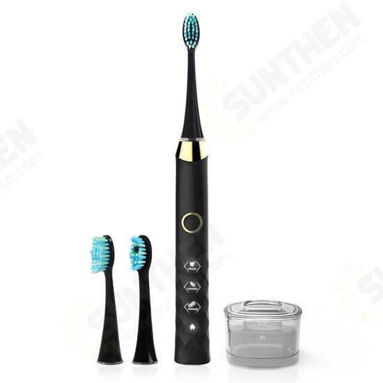 S1 Sonic Smart Electric Toothbrush 3 Brush Modes Whitening USB Rechargeable IPX7 Waterproof with 3 Replaceable Brush Heads