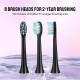 Sonic Electric Toothbrush With 8 Brush Heads For Adults Wireless Rechargeable Electric Power Toothbrushes, 5 Modes 3 Intensity Levels 65db Low Noise 2 Minutes Smart Timer 4 Hours Fast Charge For 45 Days