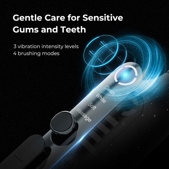 U3 Micro Bubble Ultrasonic Electric Toothbrush Teeth Whitening Sonic IPX7 Waterproof Fast Charging USB Rechargeable Brush
