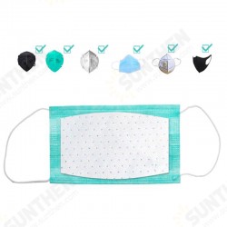 10Pcs Disposable Mask Filter Cotton Filter Particulate Filter Mask Gasket Mask Use Filter For Protection Pollution Mask Pad 3 Layer 10Pcs Disposable Mask Filter Cotton Filter Particulate Filter Mask Gasket Mask Use Filter For Protection Pollution Mask Pad 3 Layer