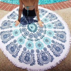 150cm Pure Cotton Cut Pile Printing Round Beach Towel Yoga Mat Bed Sheet Tapestry Tablecloth 150cm Pure Cotton Cut Pile Printing Round Beach Towel Yoga Mat Bed Sheet Tapestry Tablecloth