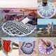 150cm Pure Cotton Cut Pile Printing Round Beach Towel Yoga Mat Bed Sheet Tapestry Tablecloth