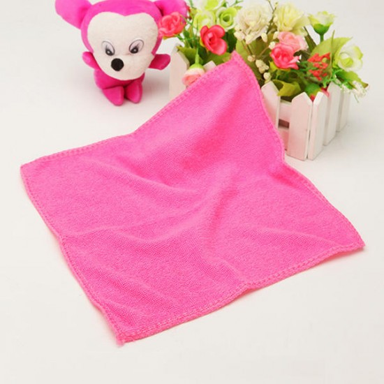 25*25cm Microfiber Absorbent Face Towel Soft Bath Washcloth