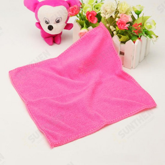 25*25cm Microfiber Absorbent Face Towel Soft Bath Washcloth