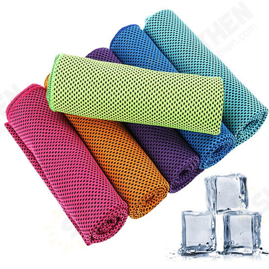 30x90cm 16℃ Microfiber Portable Quick-drying Sports Towel Travel Jogger Cloth Camping Swimming Gym Washcloth