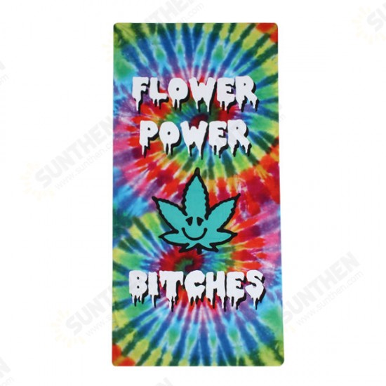 70x140cm Polyester Fiber Flower Power Pattern Bath Beach Towel Soft Reactive Print Washcloth