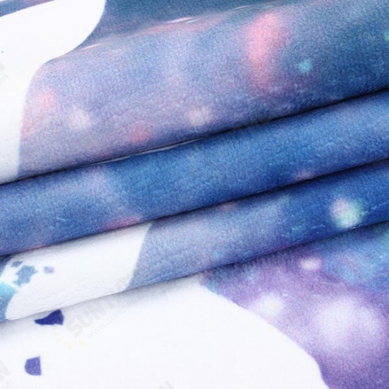 70x140cm Polyester Fiber Galaxy YOLO Pattern Bath Beach Towel Soft Reactive Print Washcloth