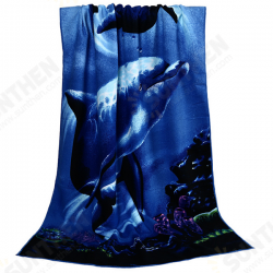 70x150cm Blue Dolphin Penguin Print Absorbent Microfiber Beach Towels Quick Dry Bath Towel 70x150cm Blue Dolphin Penguin Print Absorbent Microfiber Beach Towels Quick Dry Bath Towel