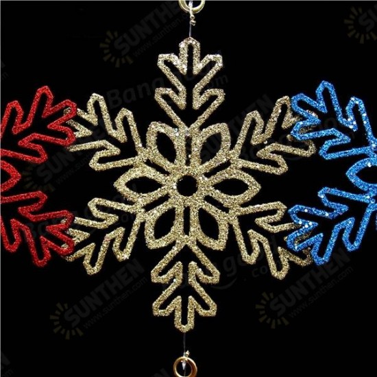 Christmas Star Snowflake Garland Hanging Pendant Tree Party Window Door Decoration