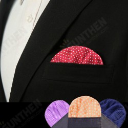 Dot Polyester Silk Wedding Men Suit Pocket Square Party Tuxedo Handkerchief Dot Polyester Silk Wedding Men Suit Pocket Square Party Tuxedo Handkerchief