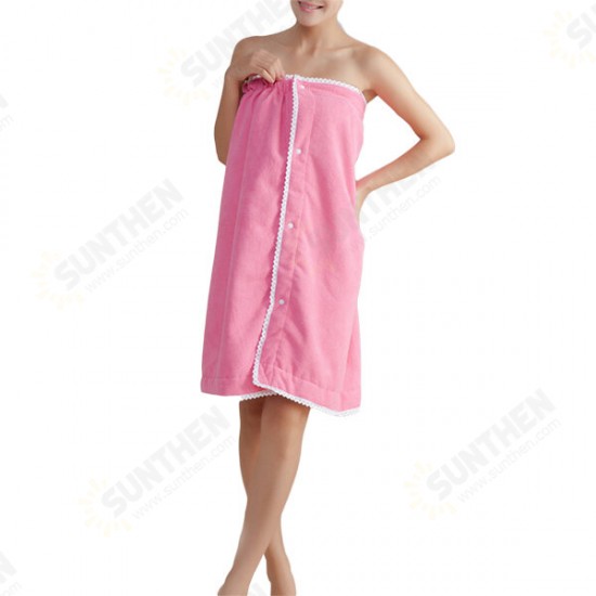 BX-368 Summer Soft Beach Able Wear Spa BathRobe Plush Highly Absorbent Bath Towel Skirt