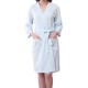 BX-987 Towel Bathrobe Dressing Gown Unisex Men Women Solid Cotton Waffle Sleep Lounge