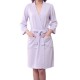 BX-987 Towel Bathrobe Dressing Gown Unisex Men Women Solid Cotton Waffle Sleep Lounge