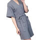 BX-988 Towel Bathrobe Dressing Gown Unisex Men Women Solid Cotton Couple Waffle Sleep Lounge