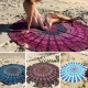 WX-16 150cm Bohemian Thin Chiffon Beach Towel Mat Mandala Round Silk Scarf Bed Sheet Tapestry