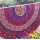 WX-16 150cm Bohemian Thin Chiffon Beach Towel Mat Mandala Round Silk Scarf Bed Sheet Tapestry