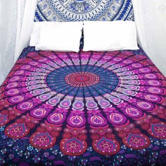 WX-17 150x210cm Bohemian Style Polyester fiber Beach Towel Shawl Mandala Rectangle Bed Sheet Tapestry