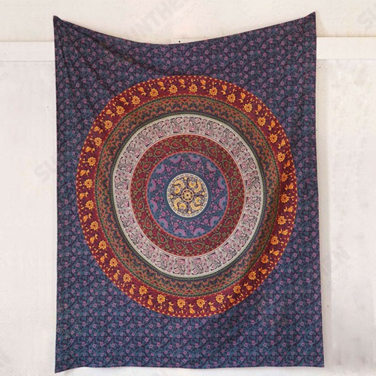 WX-17 150x210cm Bohemian Style Polyester fiber Beach Towel Shawl Mandala Rectangle Bed Sheet Tapestry