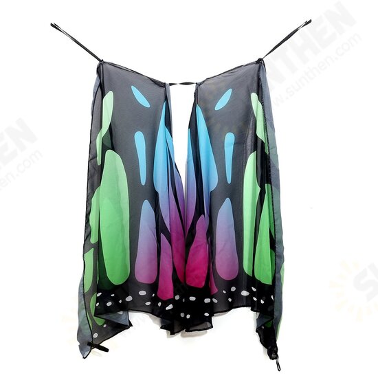 WX-90 Butterfly Wing Bohemian Chiffon Beach Towel Women Shawl Skirt Tapestry