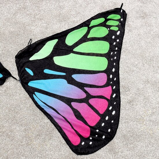 WX-90 Butterfly Wing Bohemian Chiffon Beach Towel Women Shawl Skirt Tapestry