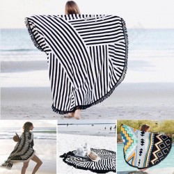 WX-992 150cm Bohemian Style Thin Tassel Beach Towel Round Silk Scarf Bed Sheet Tapestry WX-992 150cm Bohemian Style Thin Tassel Beach Towel Round Silk Scarf Bed Sheet Tapestry